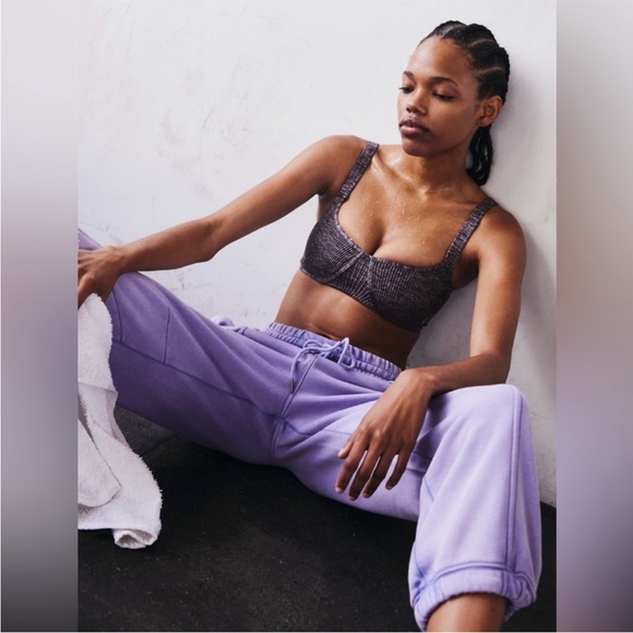 NWOT Free People Arrondi Bra Size: XL in Purple Merlot - Picture 3 of 9